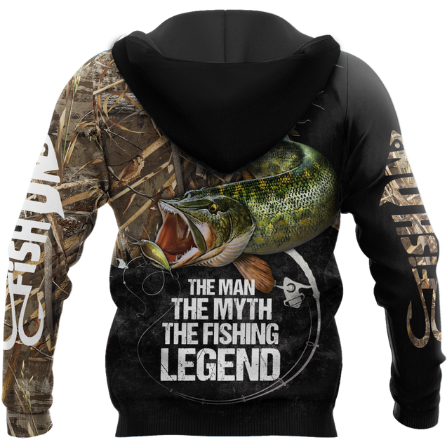 Northern Pike fishing legend muddy camo design 3d print shirts