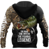 Northern Pike fishing legend muddy camo design 3d print shirts