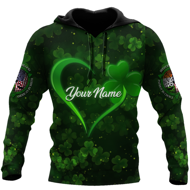 Irish By Blood American By Birth 3D All Over Printed Shirts