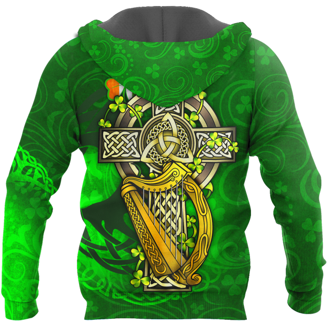 Irish Harp 3D All Over Printed Shirts For Men and Women