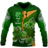 Premium Unisex Hoodie Irish St.Patrick Day The Harp The Shamrock And The Trinity ML