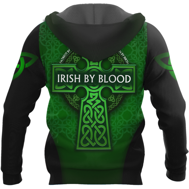 Premium Unisex Hoodie Irish St.Patrick Day Irish By Blood ML