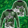 Premium Unisex Hoodie Custom Name Irish St.Patrick Day The Cross And Shamrock ML