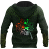 Premium Unisex Hoodie Irish St.Patrick  Drink Beer And Shamrock  ML