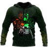 Premium Unisex Hoodie Irish St.Patrick  Drink Beer And Shamrock  ML