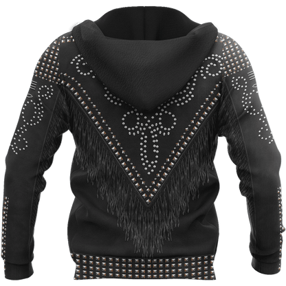 Native Cowboy Jacket No22 Cosplay 3D Over Printed Unisex Deluxe Hoodie ML