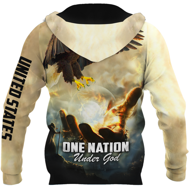 One Nation Under God  3D All Over Printed Unisex Shirts