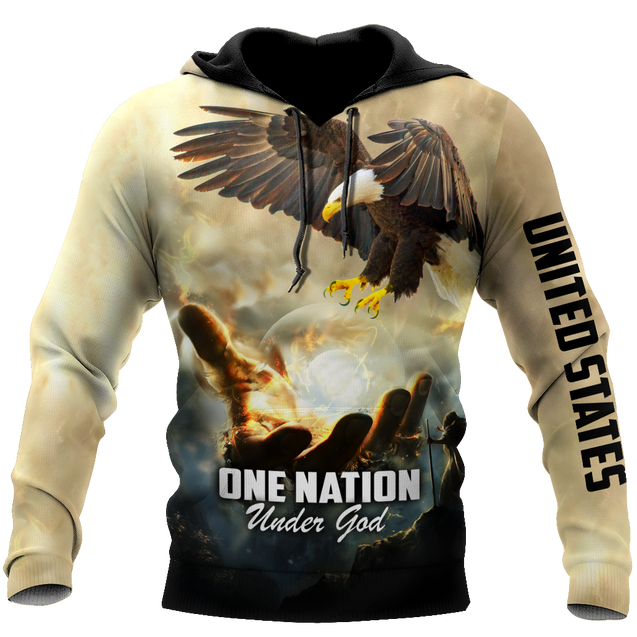 One Nation Under God  3D All Over Printed Unisex Shirts