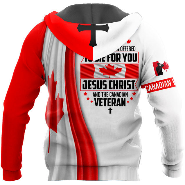 Canadian Veteran - Jesus 3D All Over Printed Shirts SN03032103.S1