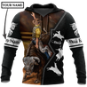 Personalized Name Bull Riding 3D All Over Printed Unisex Shirts Black Leather Texture