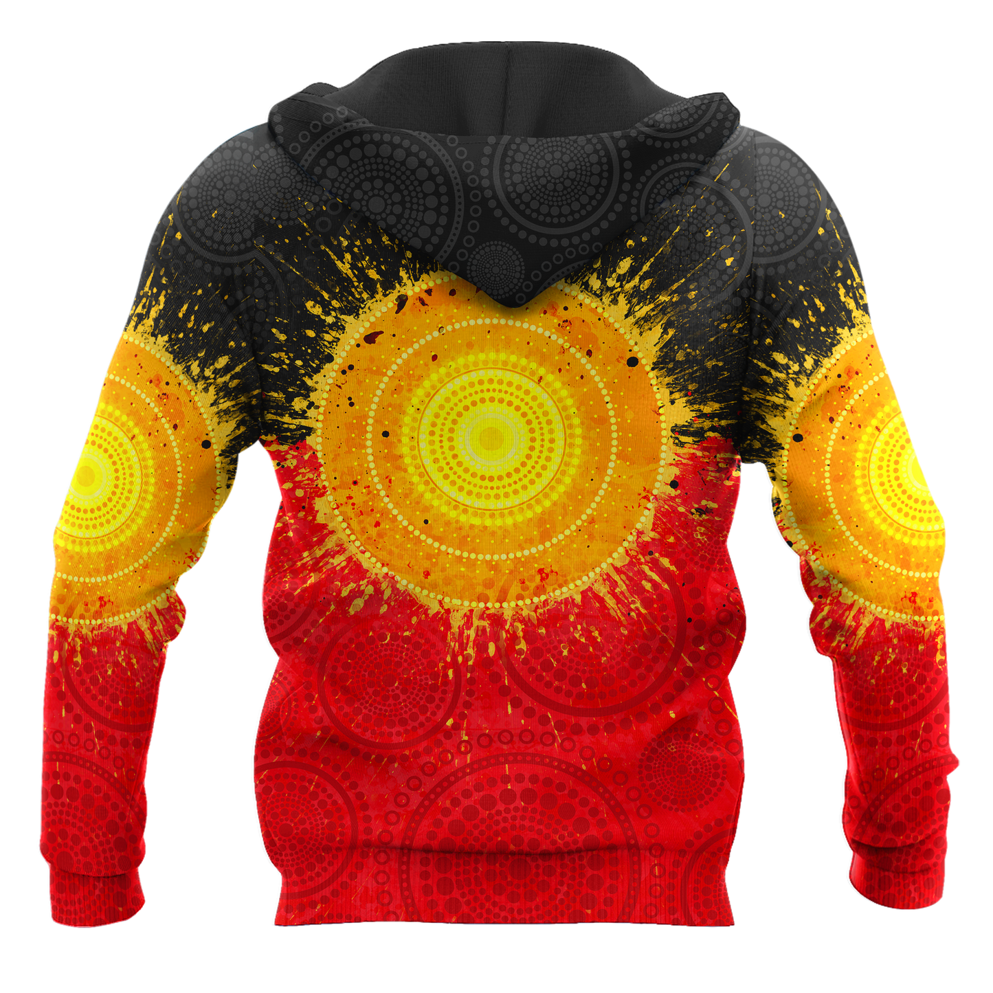 Aboriginal Flag Indigenous Sun Painting Art 3D design shirts