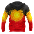 Aboriginal Flag Indigenous Sun Painting Art 3D design Polo shirts