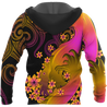Amazing Polynesian Personalized Wave And Frangipani Unisex Deluxe Hoodie ML