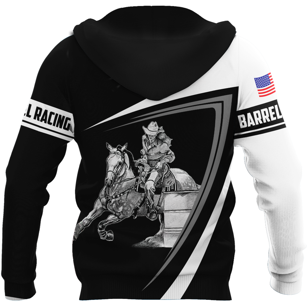 Personalized Barrel Racing 3D All Over Printed Hoodie