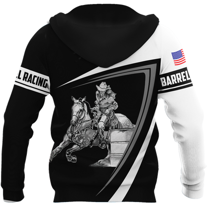 Personalized Barrel Racing 3D All Over Printed Hoodie