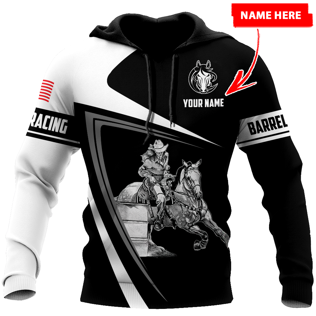 Personalized Barrel Racing 3D All Over Printed Hoodie