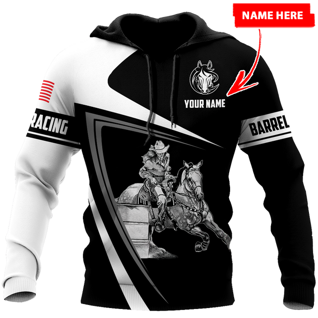 Personalized Barrel Racing 3D All Over Printed Hoodie