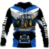 3D All Over Printed Tractor  Blue Unisex Shirts Custom Name XT PD04022101-S2