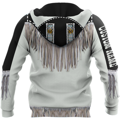 Native Cowboy Jacket No17 Cosplay Custom Name 3D Over Printed Unisex Deluxe Hoodie ML