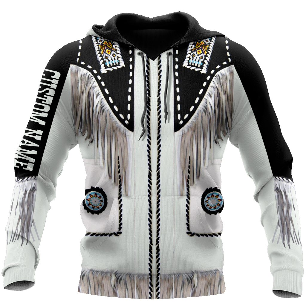 Native Cowboy Jacket No17 Cosplay Custom Name 3D Over Printed Unisex Deluxe Hoodie ML