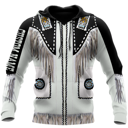Native Cowboy Jacket No17 Cosplay Custom Name 3D Over Printed Unisex Deluxe Hoodie ML