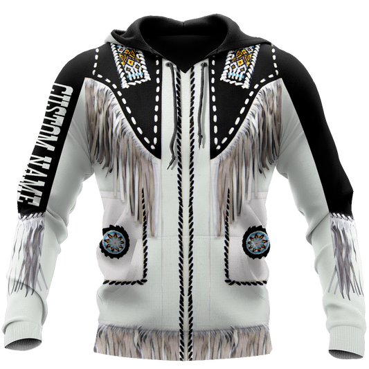 Native Cowboy Jacket No17 Cosplay Custom Name 3D Over Printed Unisex Deluxe Hoodie ML
