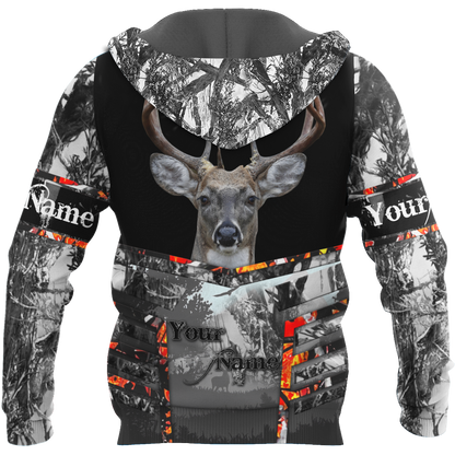 Persionalized Name - Deer Hunting Camo 3D All Over Printed Unisex Shirts