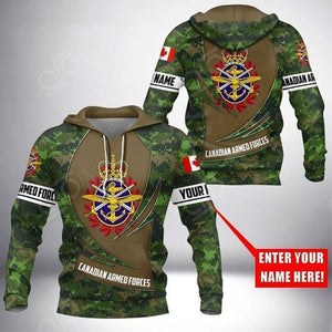 Personalized Name XT Canadian Armed Forces Pullover 3D All Over Printed Shirts 04032102.CXT