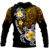 Amazing Polynesian Turtle Tattoo Personalized Unisex Deluxe Hoodie ML