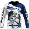 Custom name Sailfish fishing boat team Catch and Release 3D Design print shirts