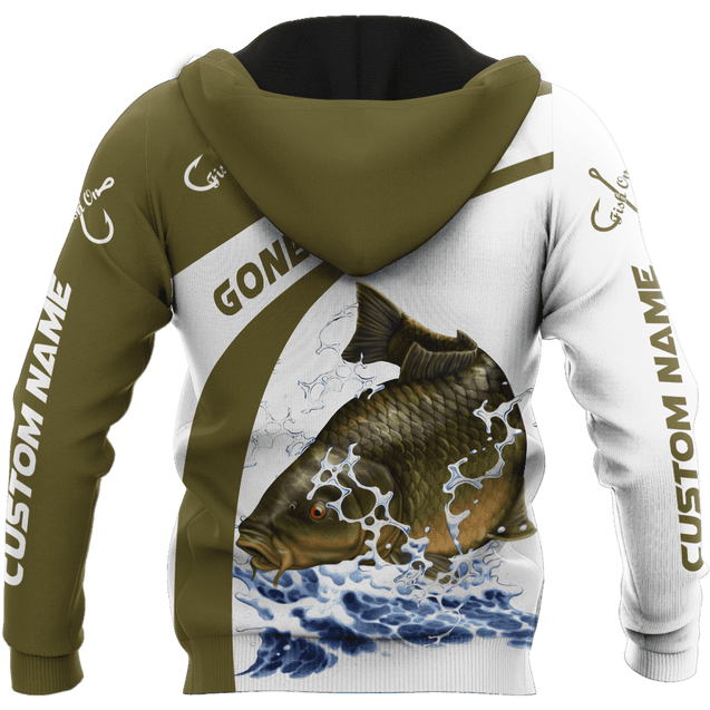 Custom name Carp Fishing 3D printed shirts