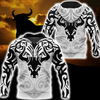 Tattoo Style Bull 3D All Over Printed Unisex Shirts