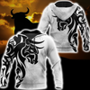 Premium Tribal Tattoo Bulls 3D Printed Unisex Shirts