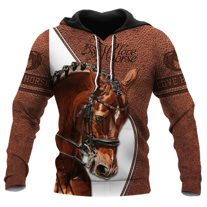 Love Horse 3D All Over Printed Shirts Pi05012103