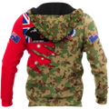 Anzac day remembrance Kiwi and Australia Veteran Camo 3D print shirt