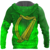 Premium Unisex Hoodie Irish St.Patrick  Celtic Cross And The Irish Harp ML