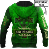 Irish Rebels St.Patrick day 3d hoodie shirt for men and women custom name