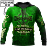 Irish Rebels St.Patrick day 3d hoodie shirt for men and women custom name