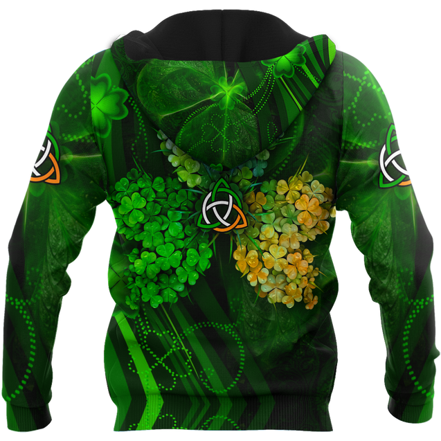 Premium Unisex Hoodie Irish St.Patrick Shamrock ML