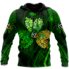 Premium Unisex Hoodie Irish St.Patrick Shamrock ML