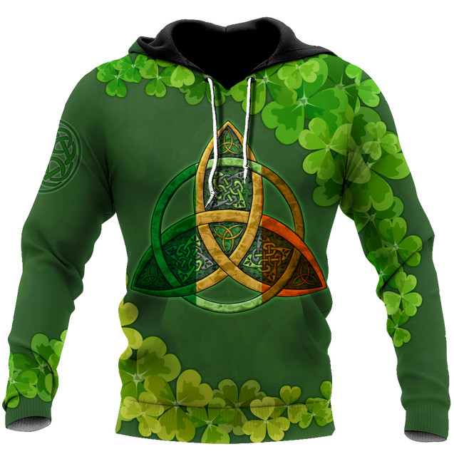 Premium Unisex Hoodie Irish St.Patrick Celtic Knot ML