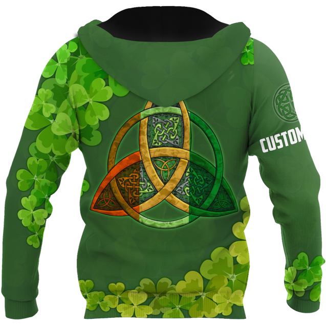 Premium Unisex Hoodie Custom Name Irish St.Patrick Celtic Knot ML