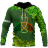 Premium Unisex Hoodie Custom Name Irish St.Patrick Celtic Knot ML