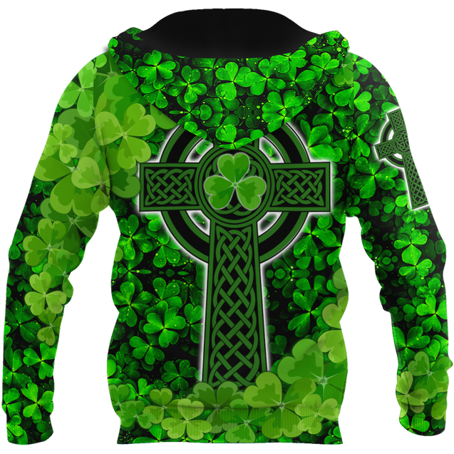 Premium Unisex Hoodie Irish St.Patrick Celtic Knot And Celtic Cross ML