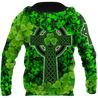 Premium Unisex Hoodie Irish St.Patrick Celtic Knot And Celtic Cross ML