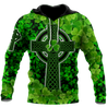 Premium Unisex Hoodie Irish St.Patrick Celtic Knot And Celtic Cross ML