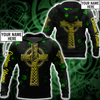 Irish St.Patrick day 3d hoodie shirt for men and women custom name