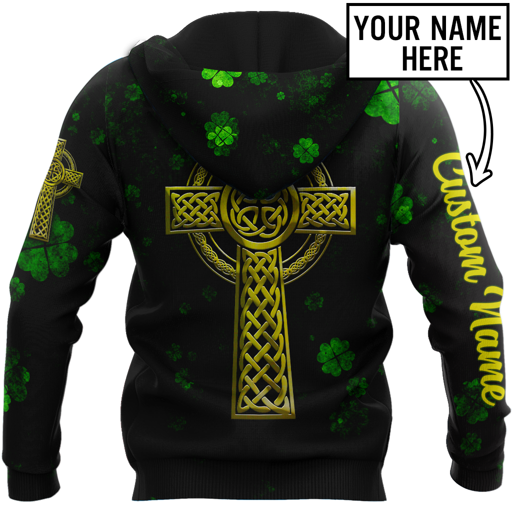 Irish St.Patrick day 3d hoodie shirt for men and women custom name