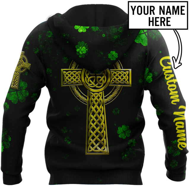 Irish St.Patrick day 3d hoodie shirt for men and women custom name