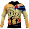 Premium Unisex Hoodie Remember Anzac Day ML